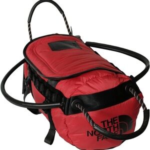 The North Face Red and Black Duffel Bag